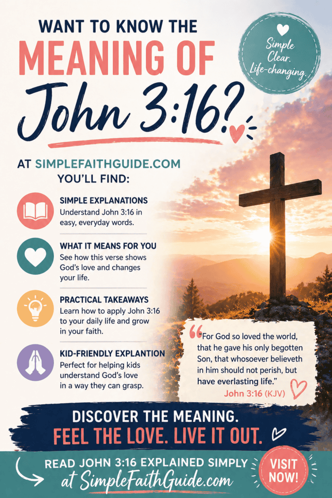 John 3:16 meaning simple Bible explanation about God’s love
