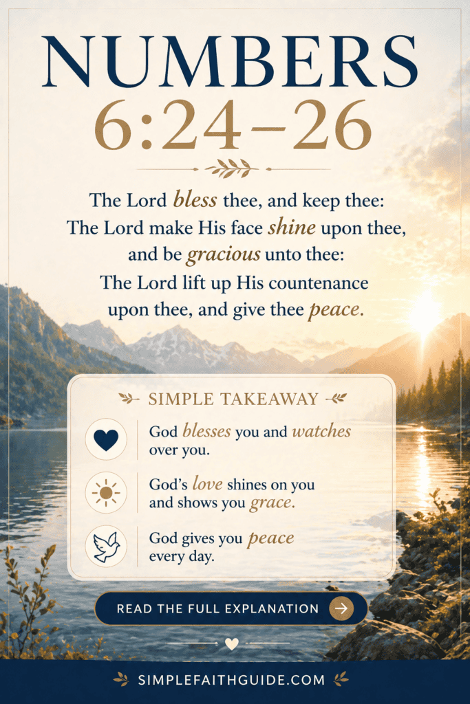 Numbers 6:24-26 Bible verse meaning explained simply