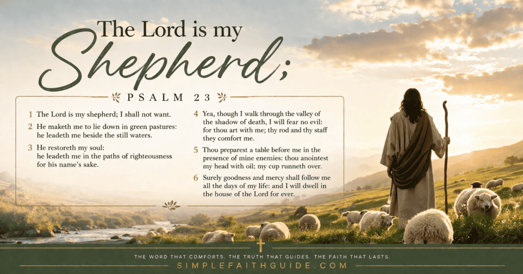 psalm 23 meaning explained simply