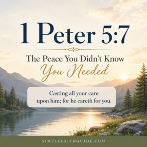 1 Peter 5:7 meaning image for the post feature image.