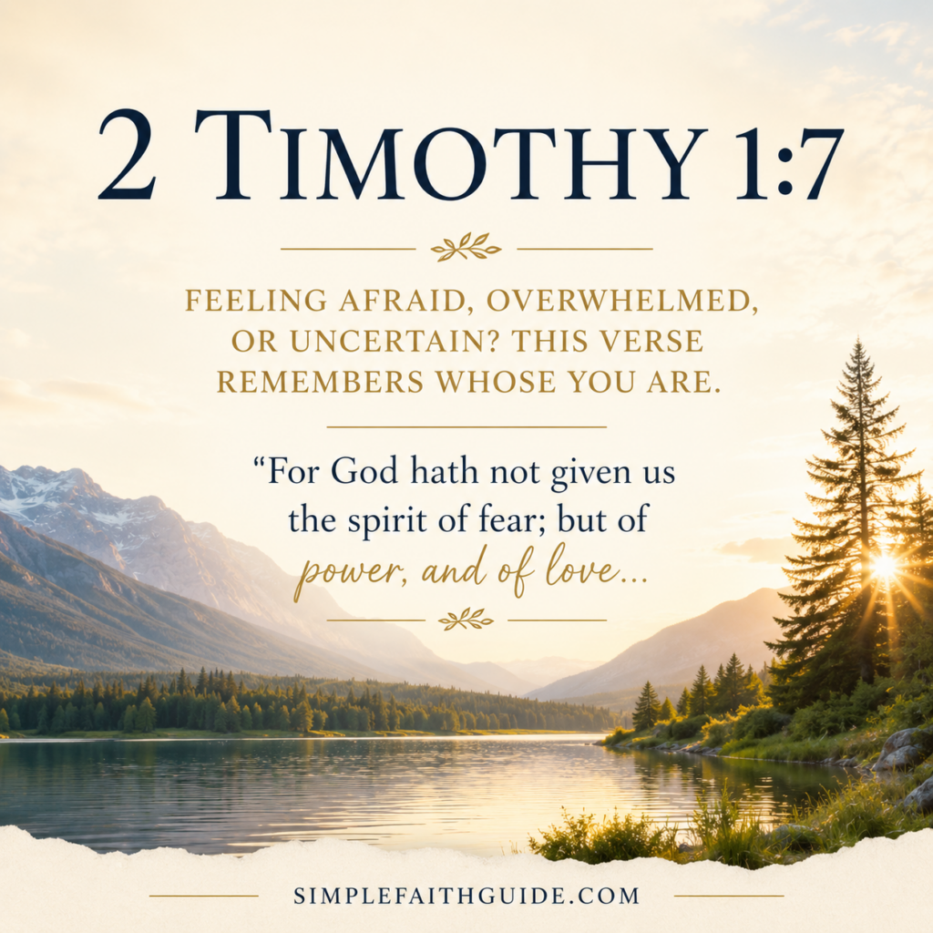 2 Timothy 1:7 meaning image for the feature image.