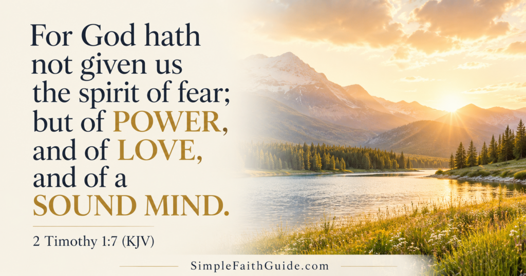 2 Timothy 1:7 meaning image for the feature image.