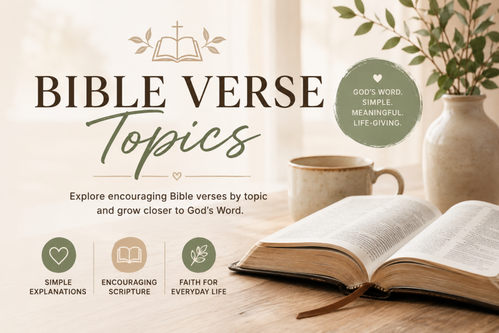 Bible Verse topics image.