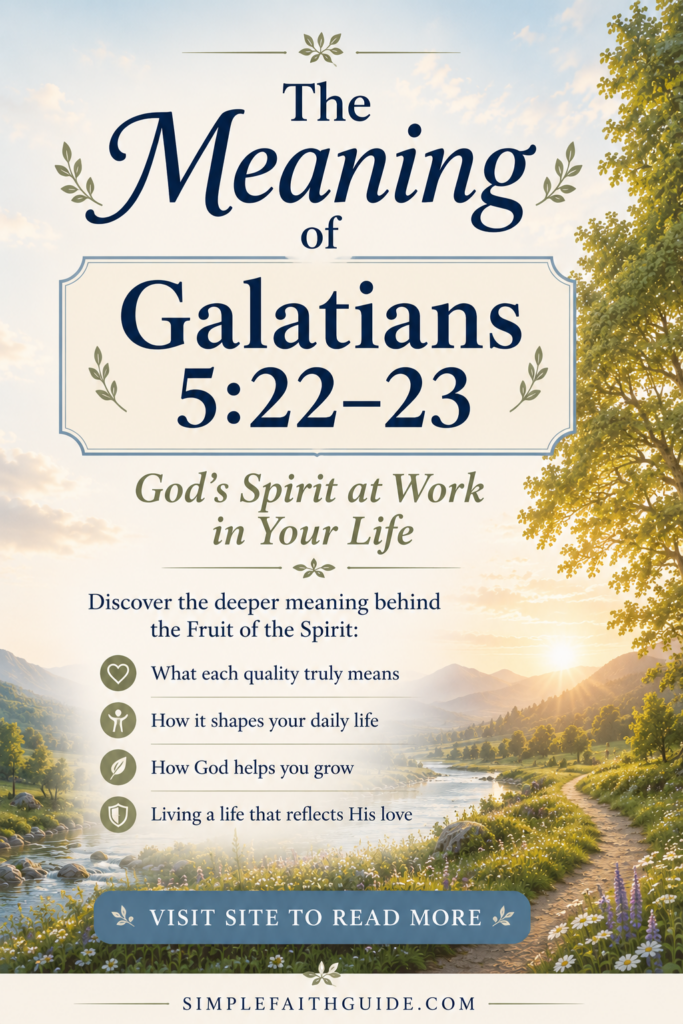 Galatians 5:22-23 meaning image for Pinterest.