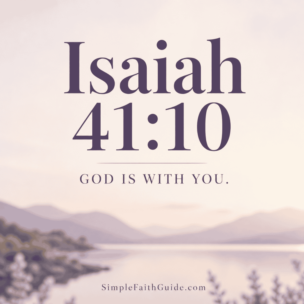 Isaiah 41:10 image for the feature image. Just the verse.