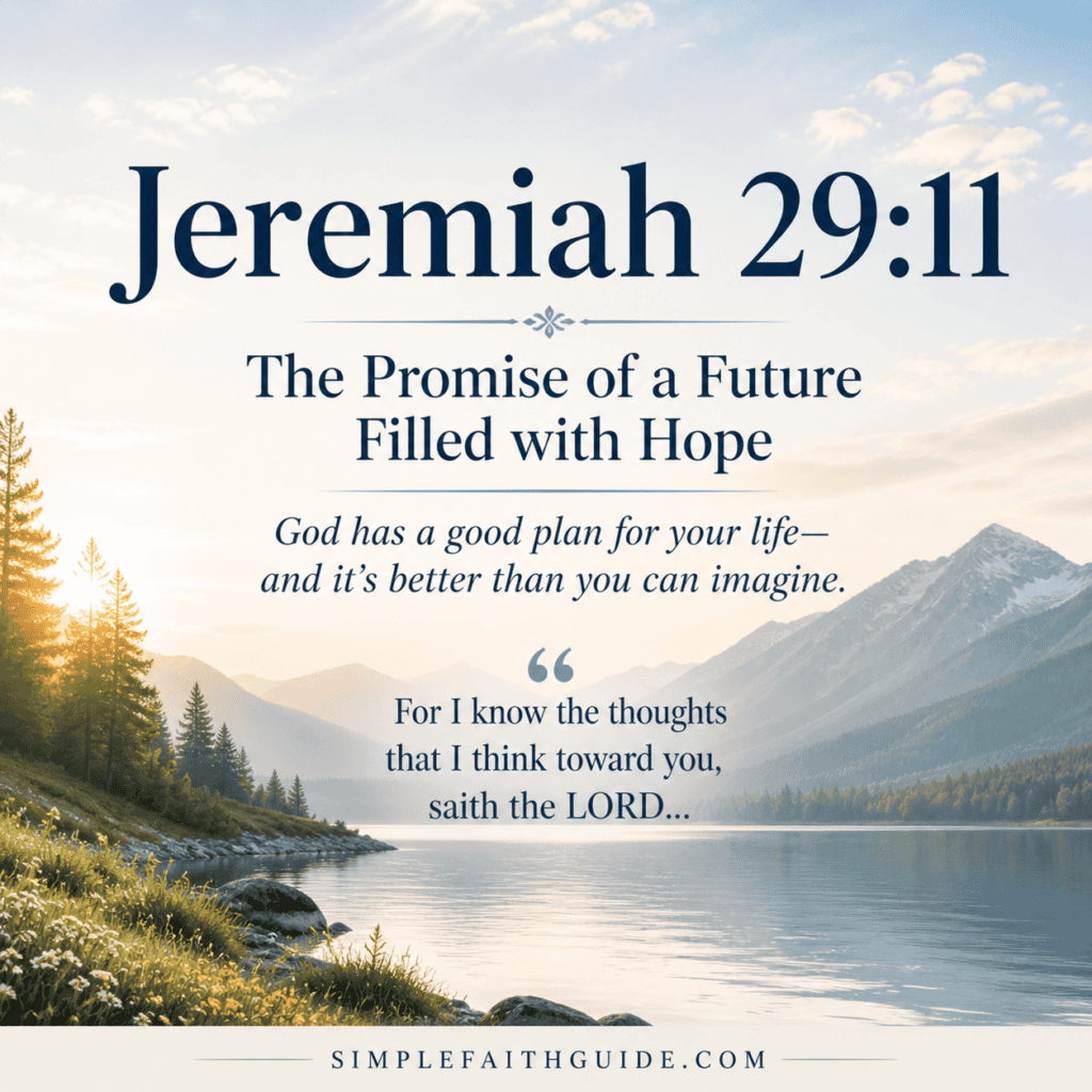 Jeremiah 29:11 an image for the blog post