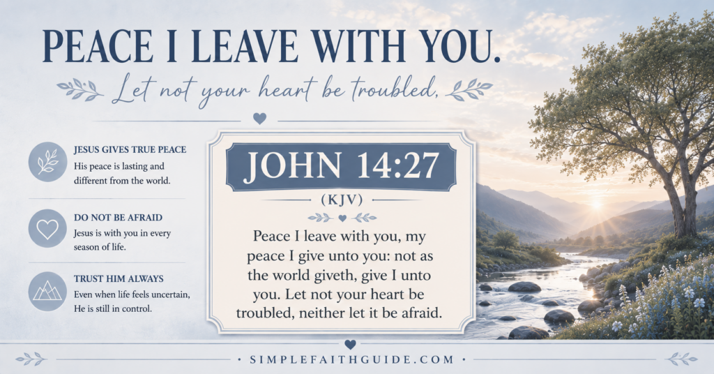 John 14:27 meaning image with verse