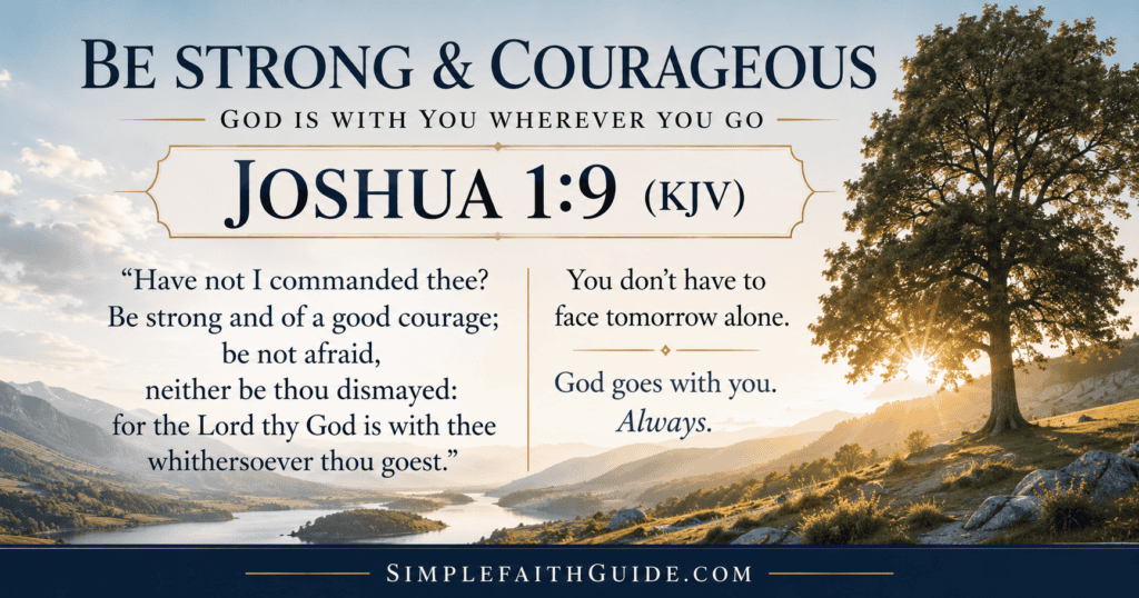 Joshua 1:9 meaning image with verse