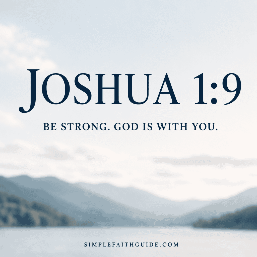 Joshua 1:9 meaning image for the post feature image.