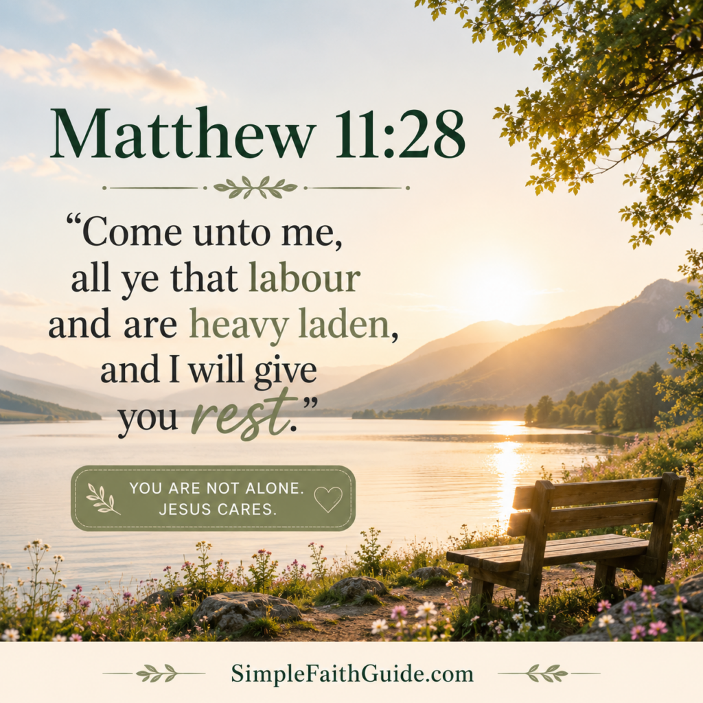 Matthew 11:28 meaning image for the post feature image.