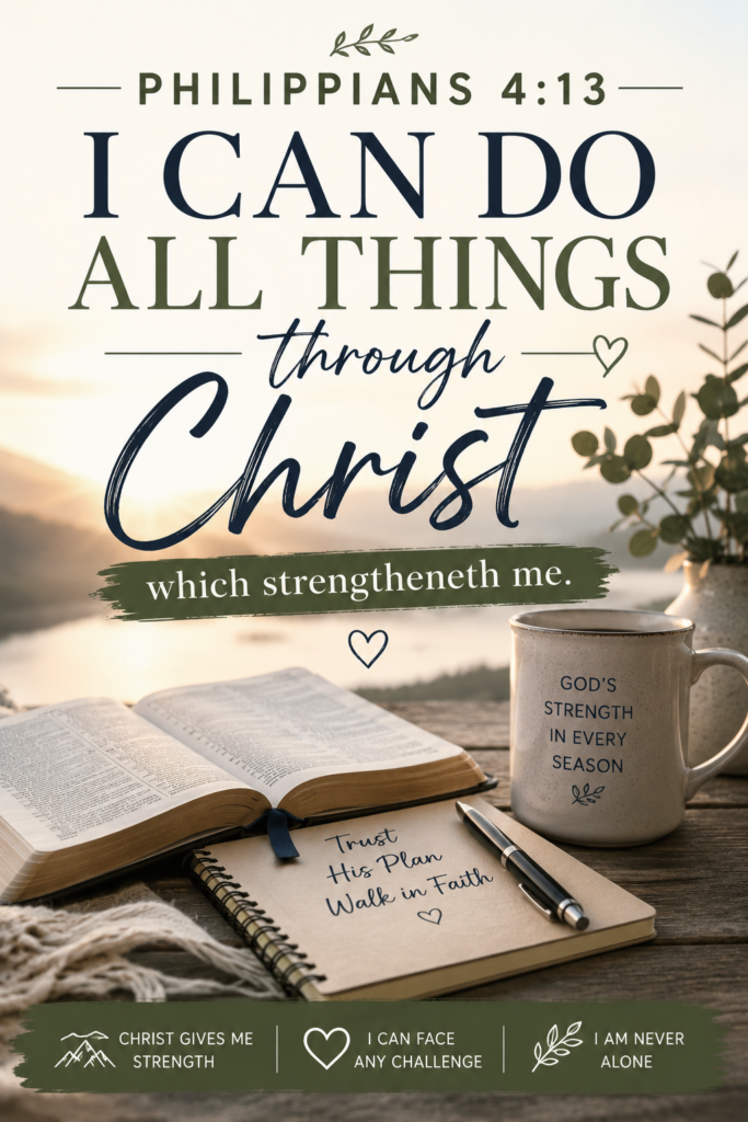 Philippians 4:13 meaning image for the Pinterest