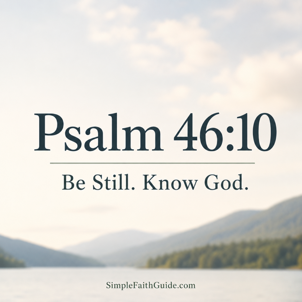 Psalm 46:10 meaning image for the post Feature image.