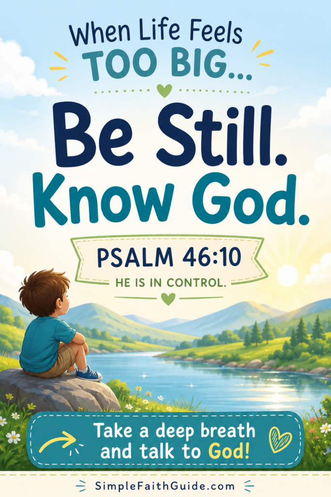 Psalm 46:10 meaning for KIDS image for the Pinterest