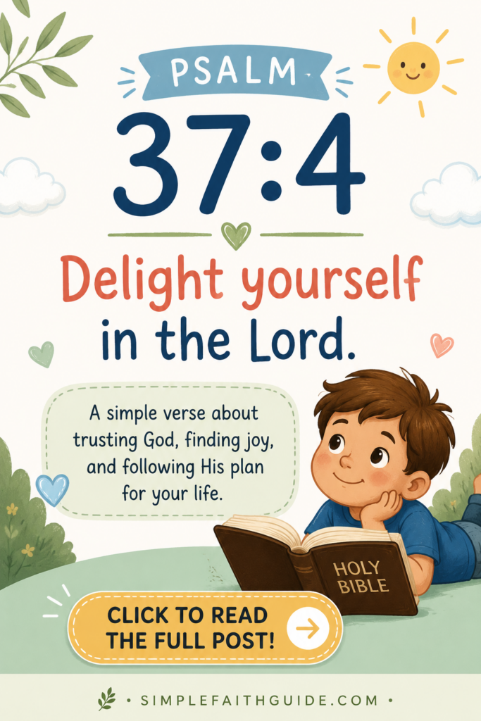 Psalm 37 meaning for Kids image for the Pinterest image.