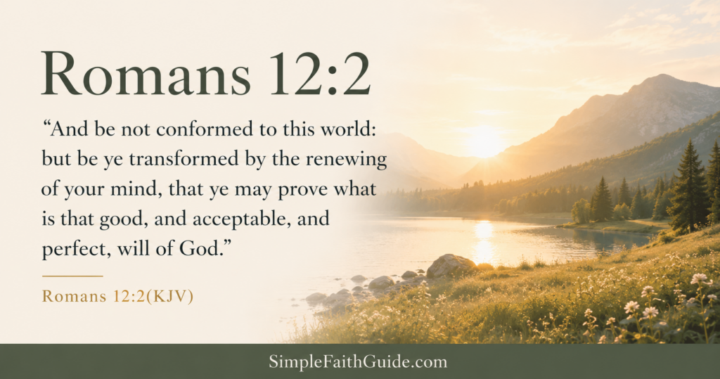 Romans 12:2 meaning image for the post image.