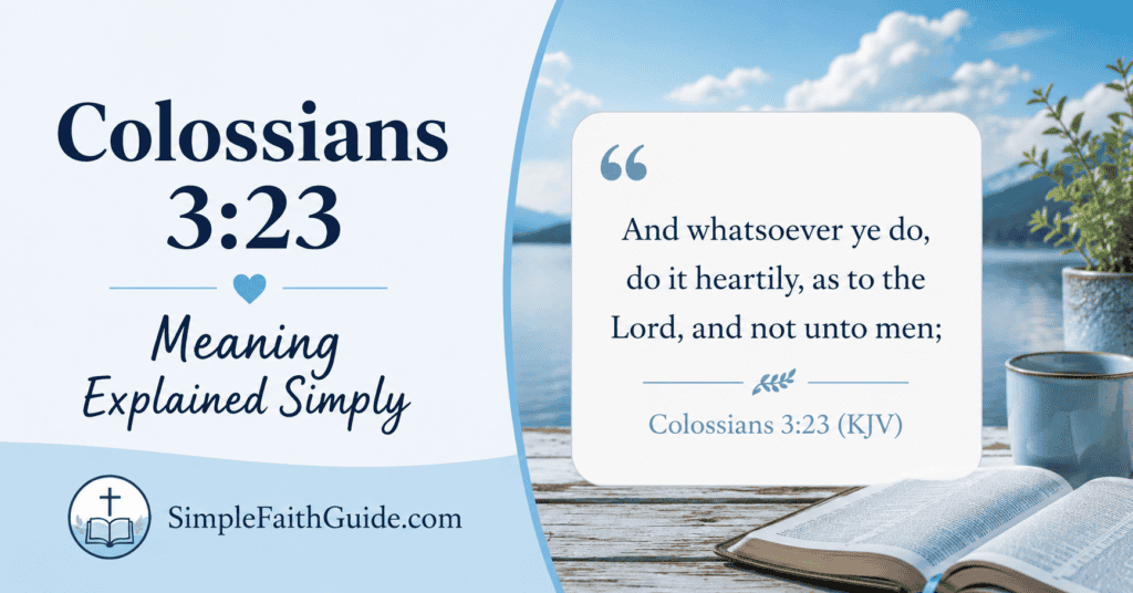 Colossians 3:23 meaning image for post image.