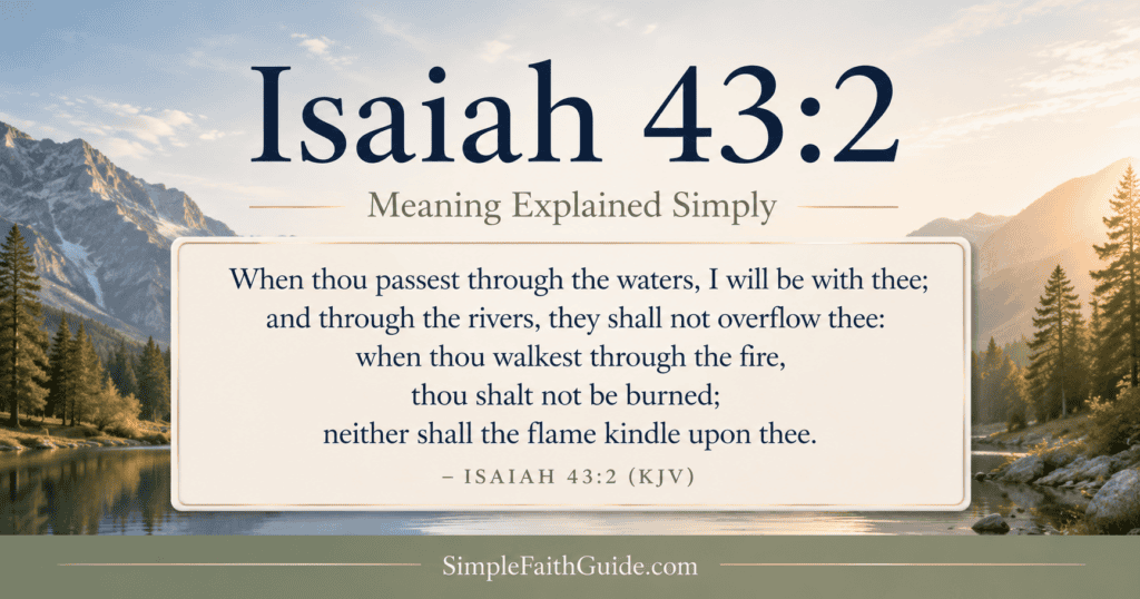 Isaiah 43:2 meaning image for post image.