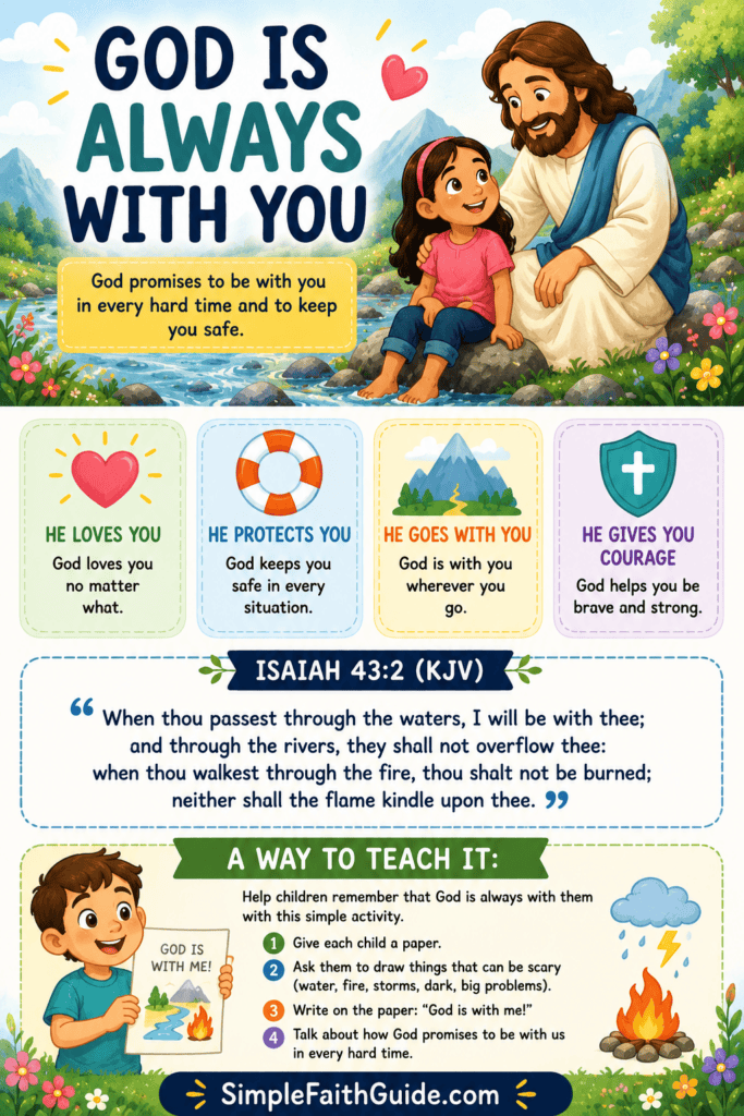 Isaiah 43:2 meaning for kids image for Pinterest