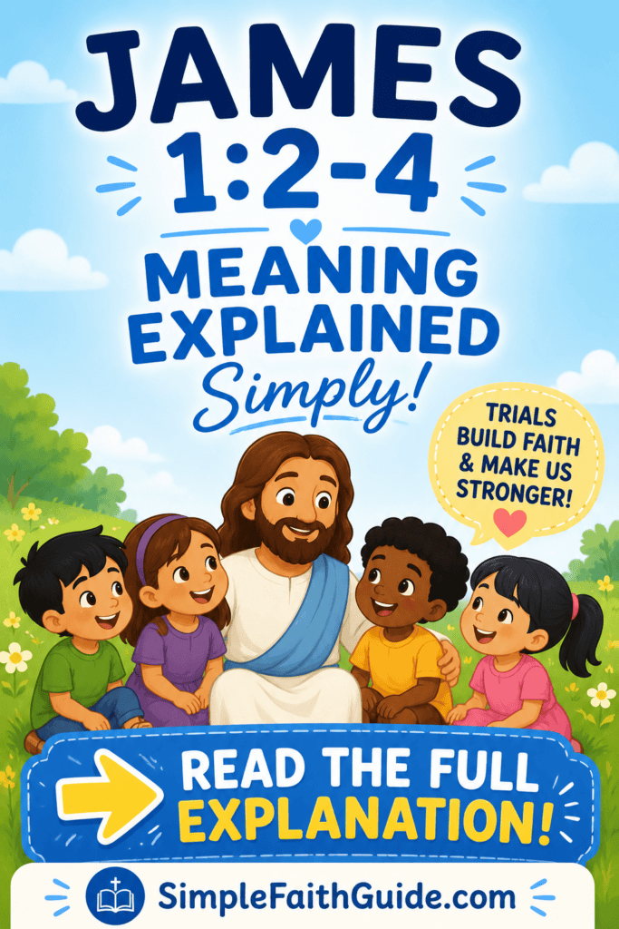 James 1:2-4 meaning for kids image for Pinterest