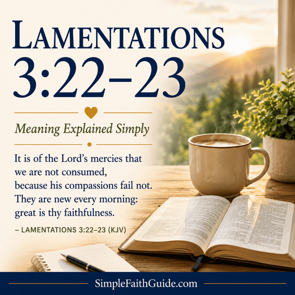 Lamentations 3:22-23 meaning image for feature image.