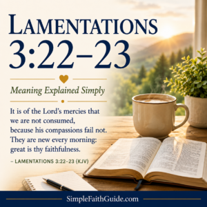 Lamentations 3:22-23 meaning image for feature image.