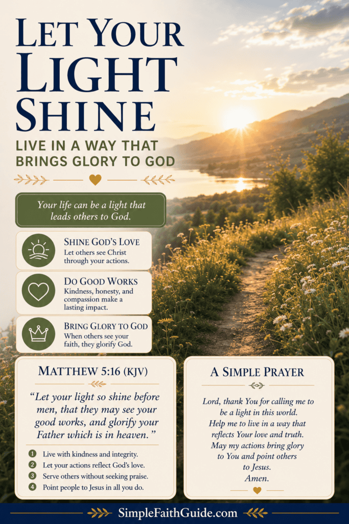 Matthew 5:16 meaning image for Pinterest