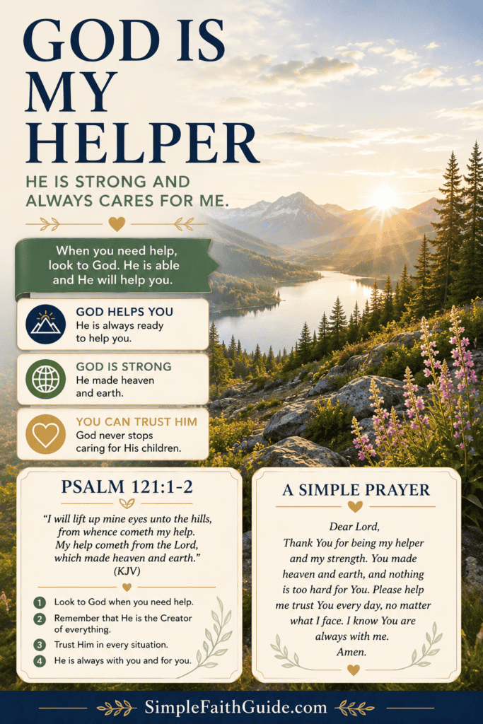 Psalm 121:1-2 meaning image for Pinterest