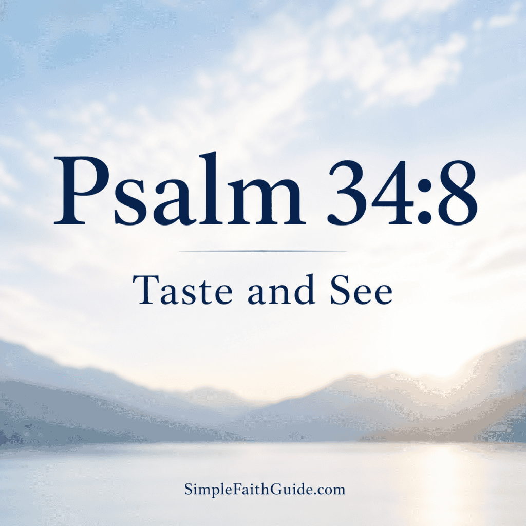 Psalm 34:8 meaning image for feature image.