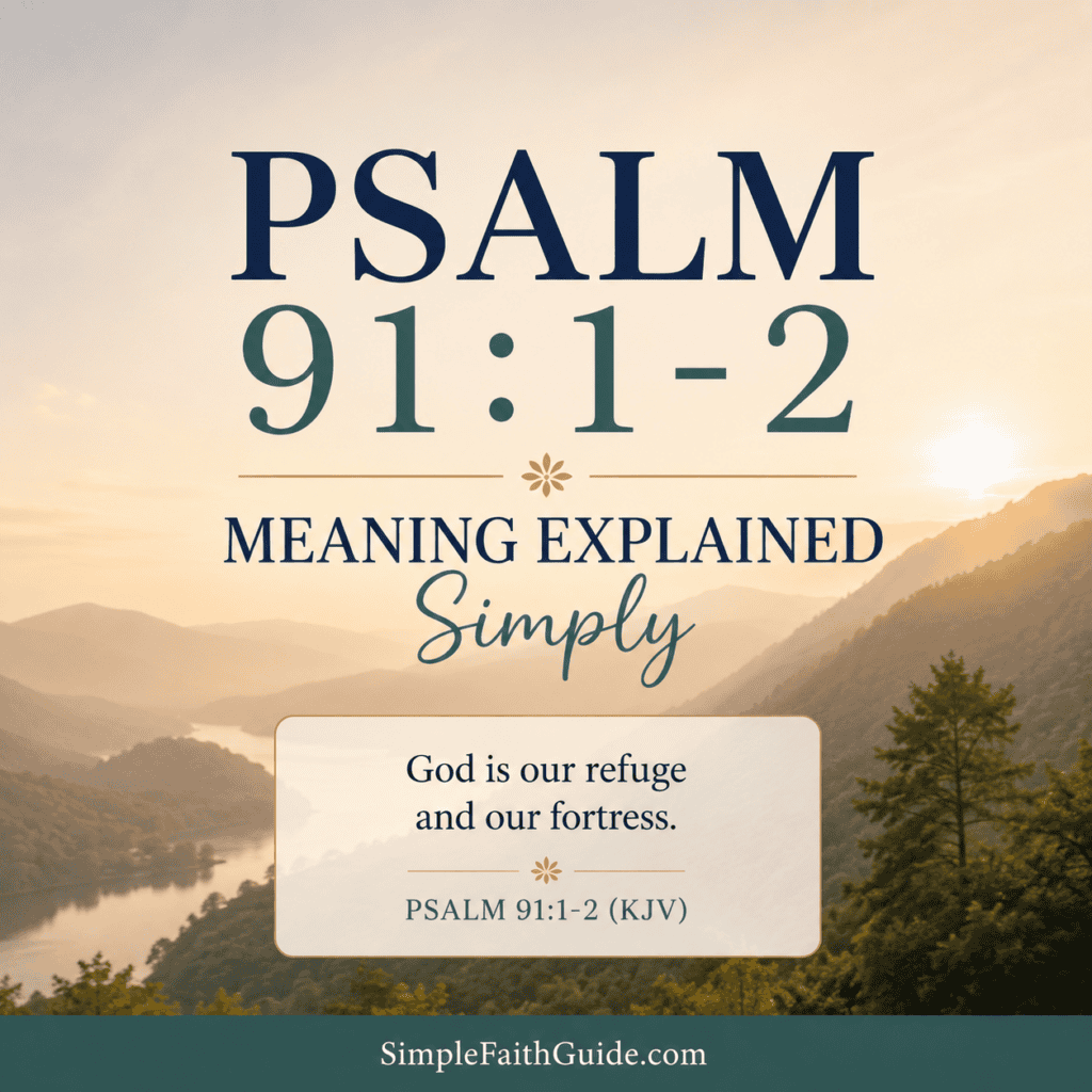 Psalm 91:1-2 meaning image for feature image.