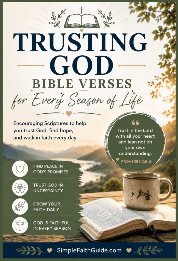 Trusting God Bible Verses image for pinterest